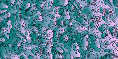 Hand-rendered abstract mapping illustration with geographic-style lines

