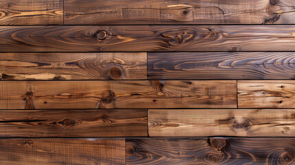 Brown wooden floor texture background top view