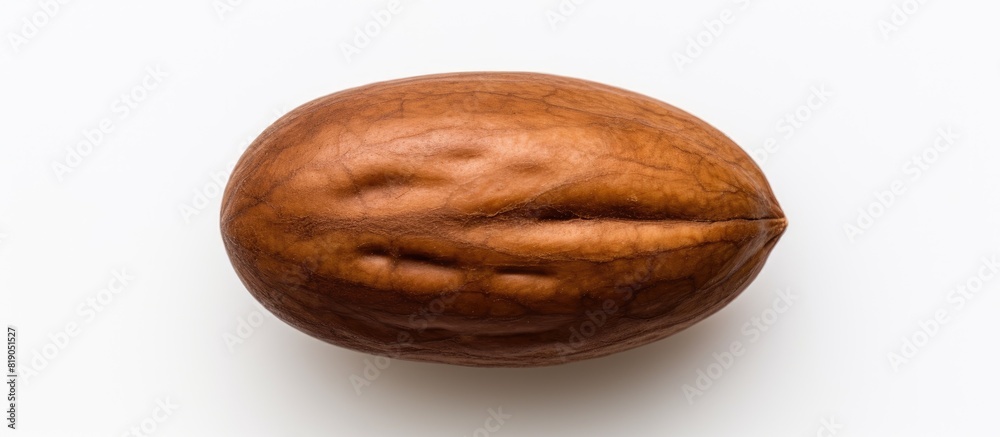 Aufkleber pecan nut isolated on white background with copy space for your text Top view Flat lay