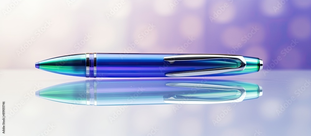 Aufkleber Ballpoint pen with space for text. copy space available