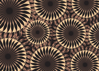 Dark floral background for textiles or fabrics. Twirled exotic motifs for fashion trends, business concepts, covers, scrapbooking, interior solutions, tiles, etc. Vector