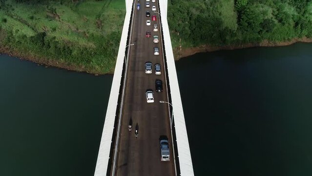 Videos feitos com drone da fronteira do Brasil com o Paraguai, as imagens mostram a Ponte da Amizade e A ciudad del este ou CIDADE DE LESTE e tamb&eacute;m a aduana da receita federal
