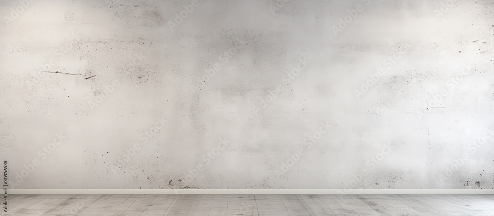 Poster White concrete wall texture for abstract background. copy space available
