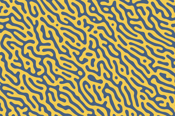 This vector pattern displays an energetic maze of wavy and irregular lines, forming a trendy backdrop with a sense of organic movement