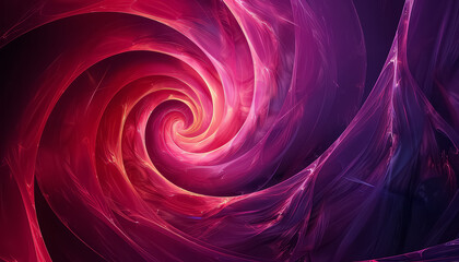 A spiral of red and purple colors with a purple background