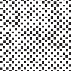 Abstract pixel background. Black and white seamless pattern. Vector Format Illustration 
