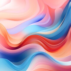 Design of an abstract painting with vibrant colors and a sense of movement