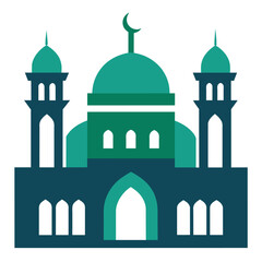 Mosque icon, building and architecture , mosque and minaret vector icon, vector