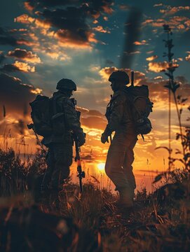 background wallpaper in style of modern warefare with two soldiers where one of them try to help the other soldier