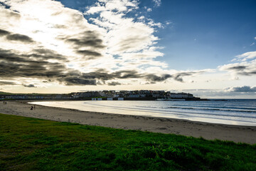 People Walking on a Beach
