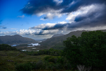 Majestic Lake Surrounded by Mountains