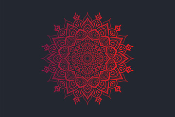 Ethnic Arabic stylish mandala pattern set background design