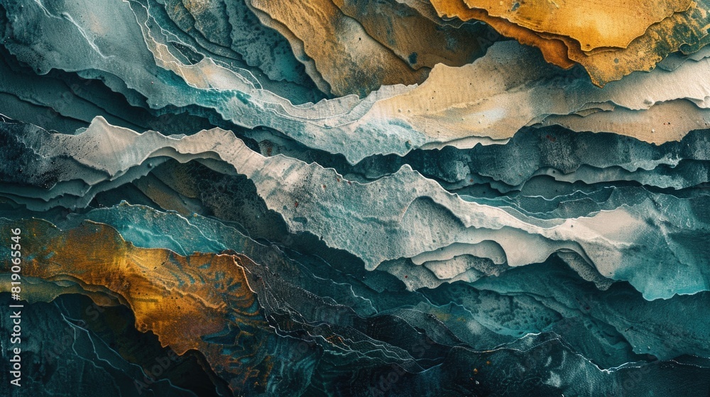 Poster close-up view of a detailed painting. suitable for art and creativity concepts