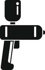 Simplified silhouette icon of a gimbal stabilizer for cameras on a white background