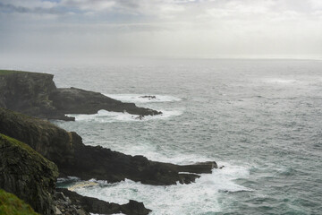 Overlooking the Ocean From a Cliff