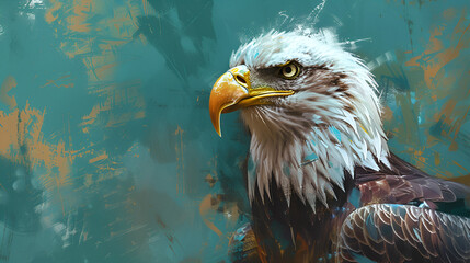 American sea eagle portrait