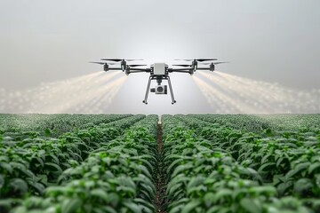 Advanced crop protection with precision agriculture using drone technology for automated pesticide application and nature farming techniques in crop evaluation and agriculture