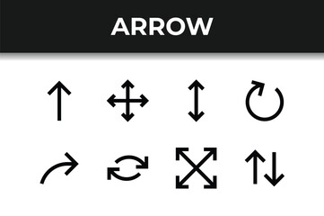 arrow line set bundle icon