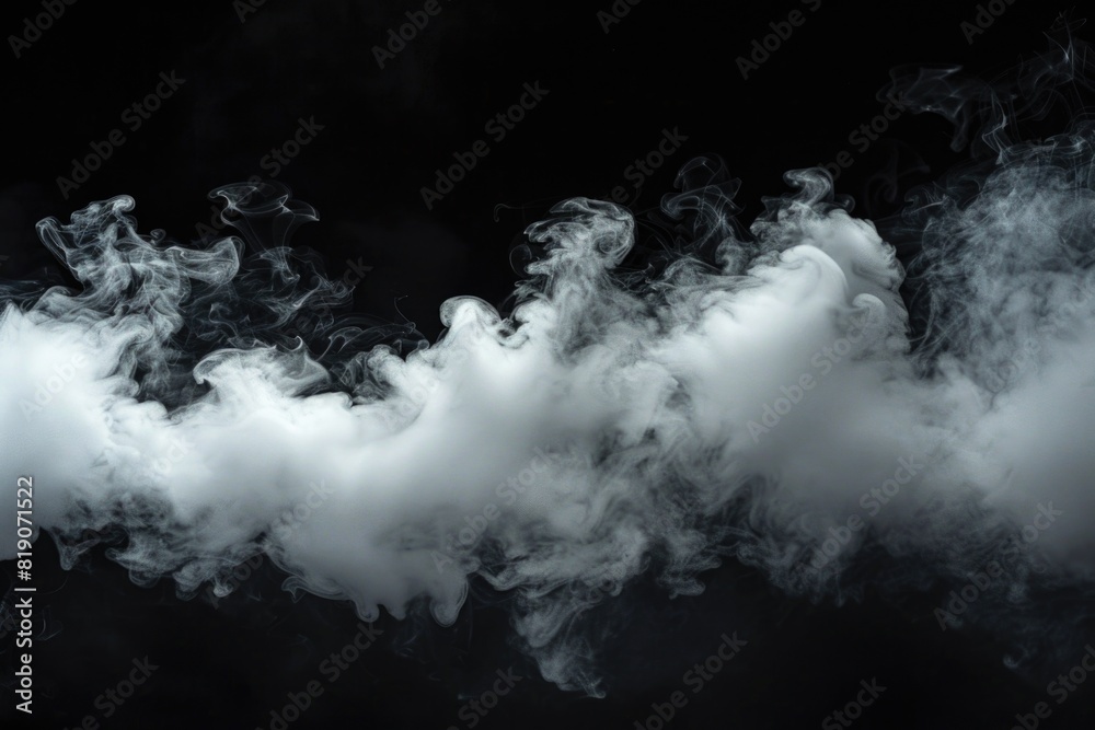 Poster dark background with smoke, suitable for design projects
