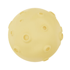 Full Moon Bright 3d render weather icons set