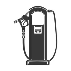 silhouette gas pump black color only