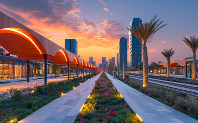 The Dubai Metro is driverless public transport system in the United Arab Emirates