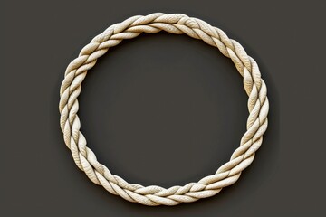 Detailed image of a rope on a dark background, perfect for industrial or minimalist designs