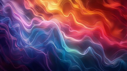 Fototapeta premium Colorful Abstract Background With Wavy Lines