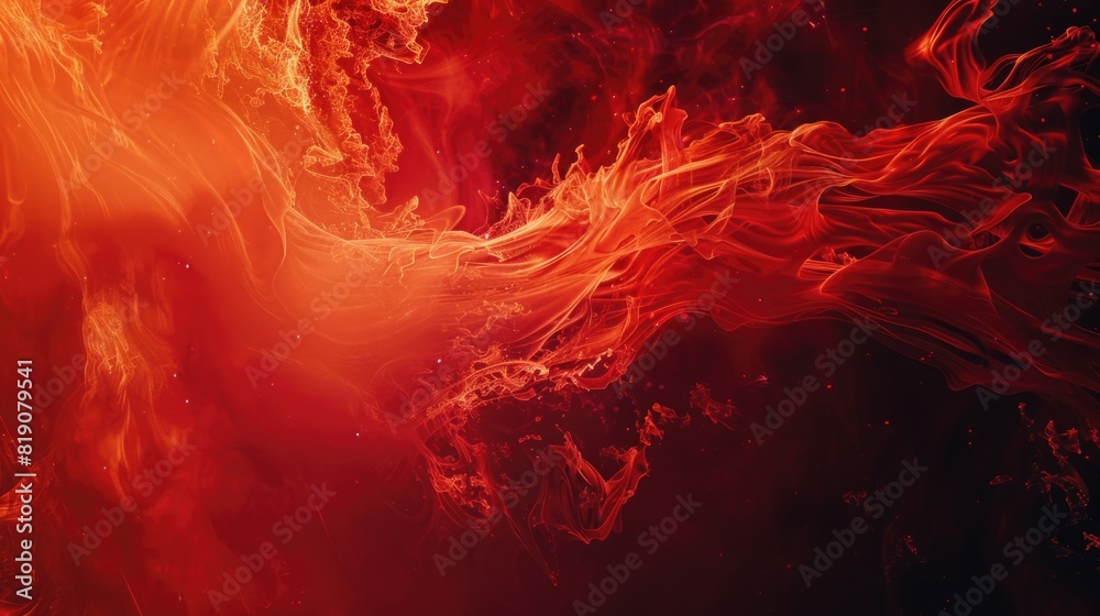 Aufkleber A striking close-up image of a fire against a dark backdrop. Ideal for adding a dramatic touch to design projects
