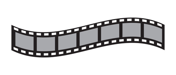 Cinema, movie and photography black film strip template icon vector design. Black film strip icon simple design.  vector illustration.
