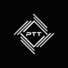 PTT logo. P T T design. White PTT letter. PTT, P T T letter logo design. P T T letter logo design in FIVE, FOUR, THREE, style. letter logo set in one artboard. P T T letter logo vector design.
