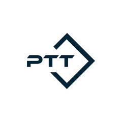 PTT logo. P T T design. White PTT letter. PTT, P T T letter logo design. P T T letter logo design in FIVE, FOUR, THREE, style. letter logo set in one artboard. P T T letter logo vector design.