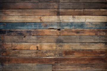 Naklejka premium wooden panel wall dark and horizontal with natural wood texture background wallpaper