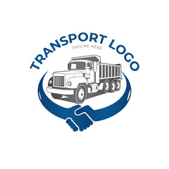 Transport company logo vector design