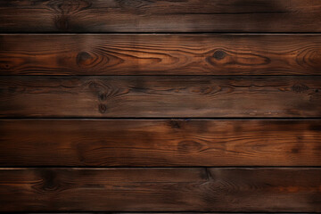 Naklejka premium wooden panel wall dark and horizontal with natural wood texture background wallpaper