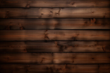 Naklejka premium wooden panel wall dark and horizontal with natural wood texture background wallpaper