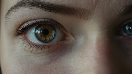 Obraz premium Visualize an exquisite picture of two eyes that are so intensely focused that it seems as though they are gazing directly into your soul.Headline Imagine a gorgeous picture of a pair of eyes that seem