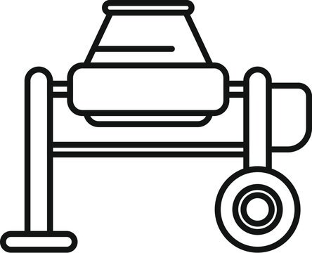 recommend clip art: A black and white line art icon representing a medical stretcher or hospital gurney