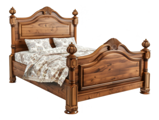 Accent Bed Angles View for Home Interior Design - Transparent Cut Out