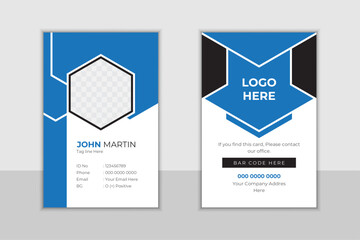 Professional Business Id card Design, Vector abstract.