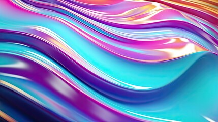 Wavy abstract surface. Dynamic background for graphic design. Plastic colorful shape with waves.