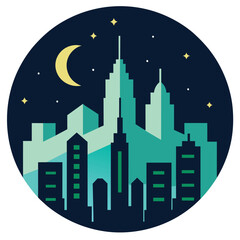 City icon, building and architecture , skyline vector icon, vector
