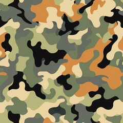 Create a seamless camouflage pattern