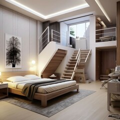 ''a beautiful  luxury bedroom.''