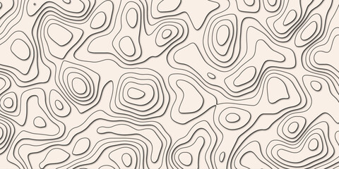 Creative Vector Representation of a Topographic Map Showcasing Complex Topographical Patterns and Detailed Topology, Perfect for Digital Art, Geographic Studies, and Data Visualization