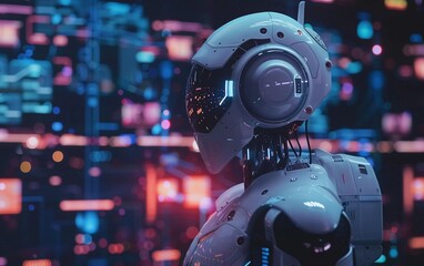 
AI (Artificial Intelligence) Concept. Deep learning. GUI (Graphical User Interface, which is very advanced