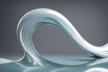 Abstract wave elegant shiny background. luxurious 3d curve resembling a graceful wave glowing