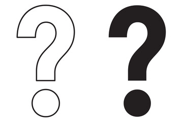 Question mark icon, Question mark sign and symbol vector design. eps 10