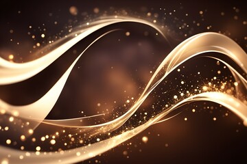 Obraz premium Abstract wave elegant shiny background. luxurious 3d curve resembling a graceful wave glowing