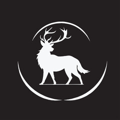 Silhouette of a Deer
